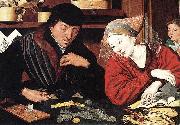 Marinus van Reymerswaele The Banker and His Wife oil painting reproduction